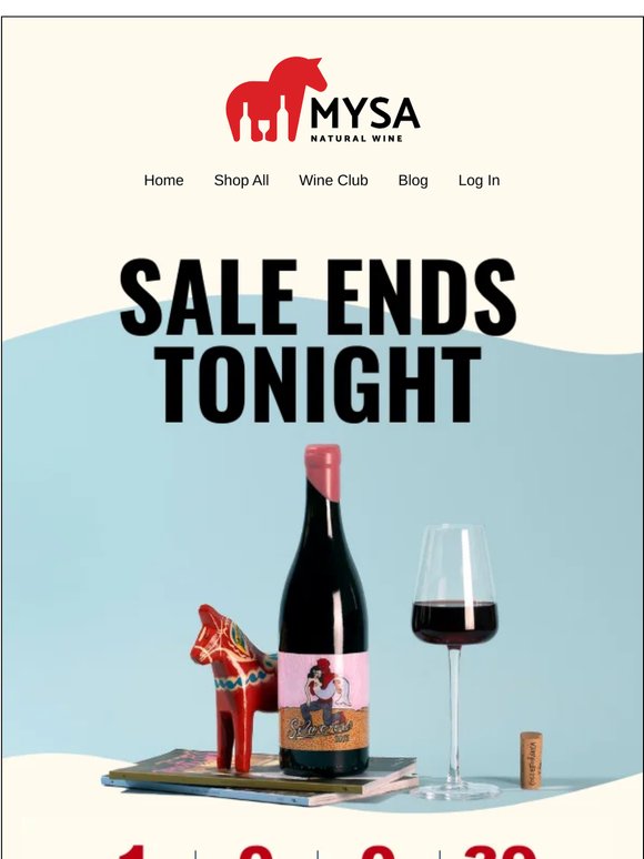 15% off ends tonight