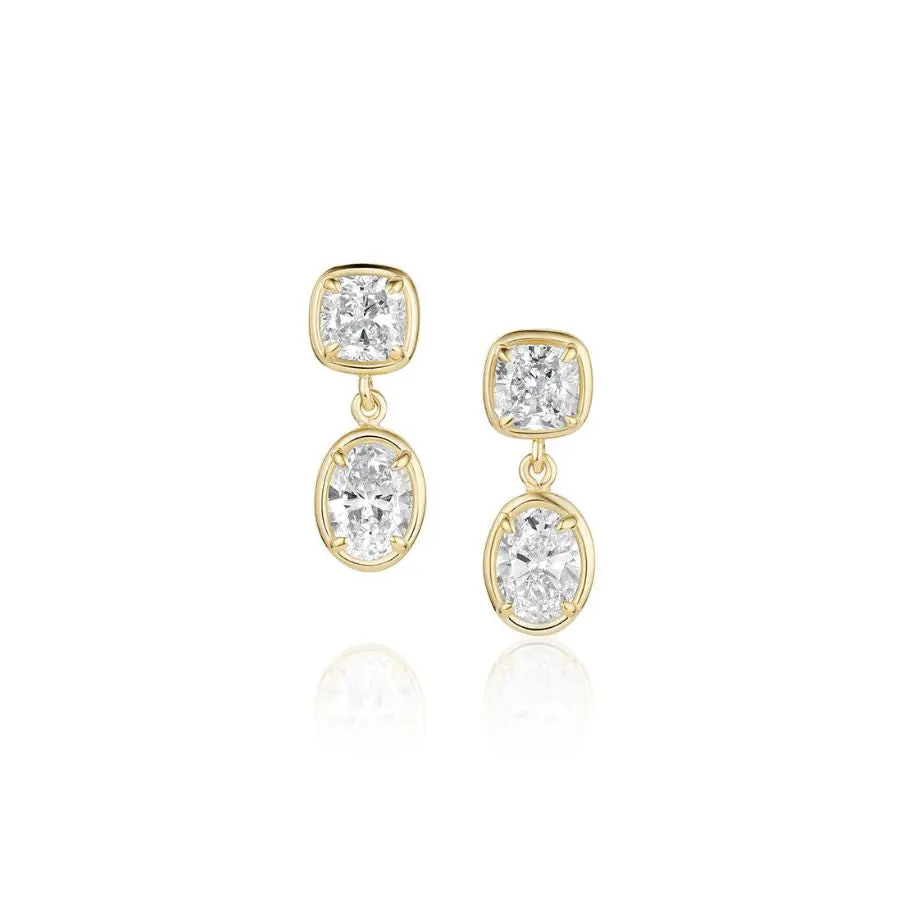 Image of Large Lisse Dangle Earrings