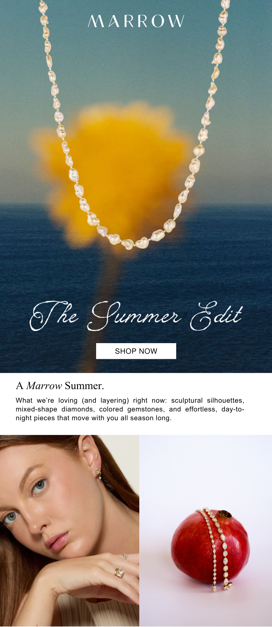 What we’re loving (and layering) right now: sculptural silhouettes, mixed-shape diamonds, colored gemstones, and effortless, day-to-night pieces that move with you all season long.