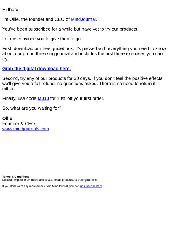 Try MindJournal for free ✍️