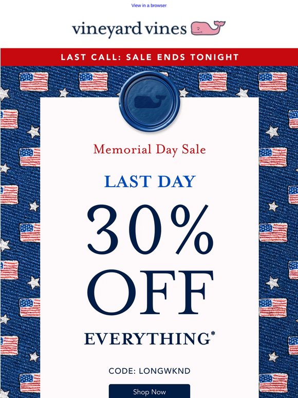 THIS IS IT: 30% Off Everything Ends Tonight‼️