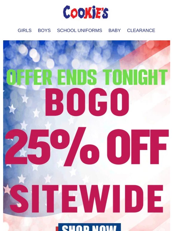 LAST CHANCE! Memorial Day Blowout Sale!