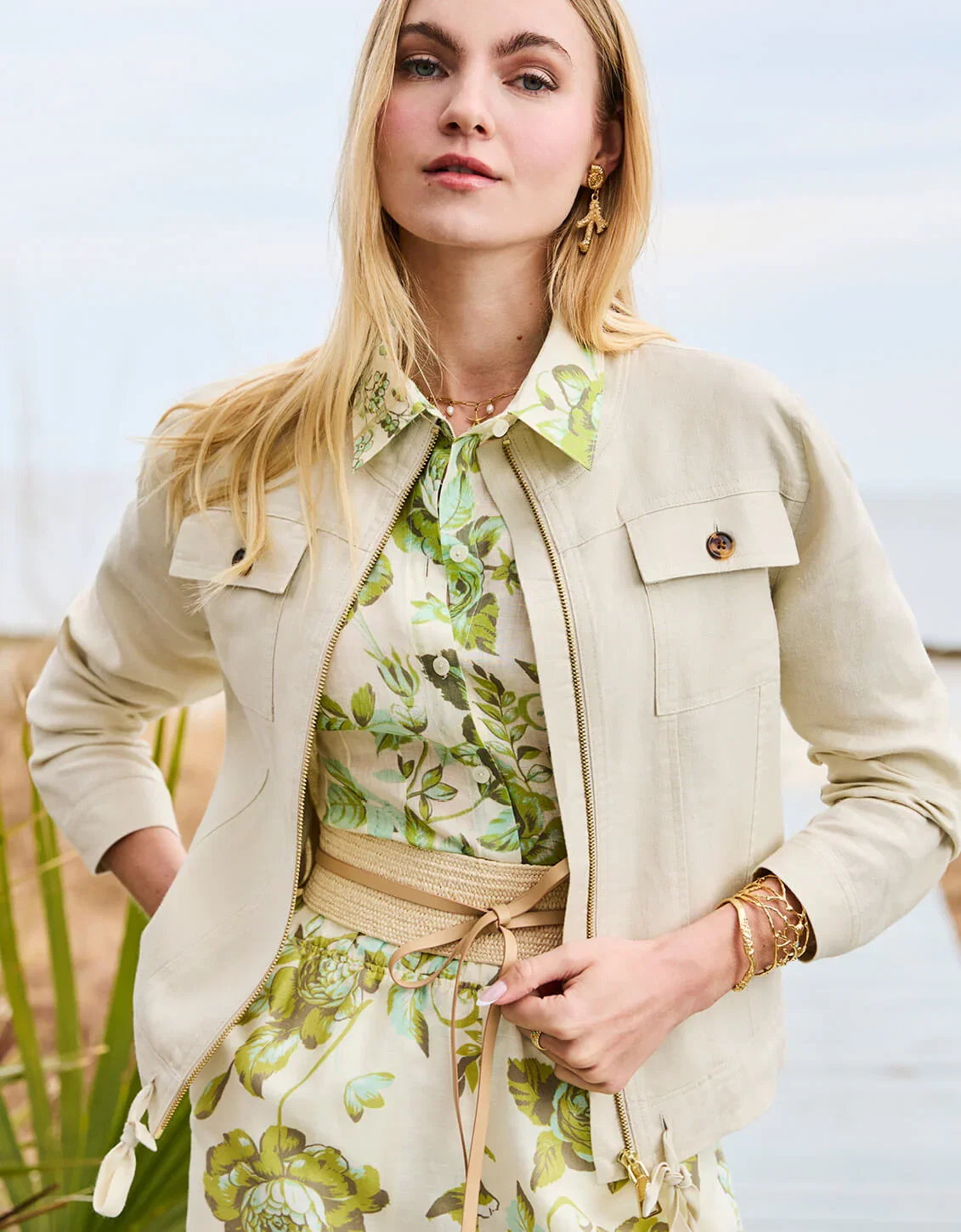 Image of Grace Linen Jacket Flax
