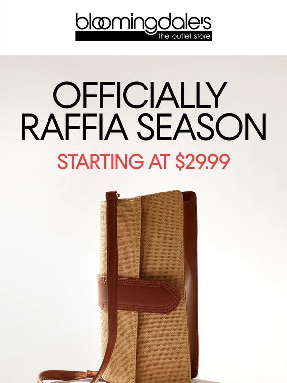 Perfect for summer: Raffia bags