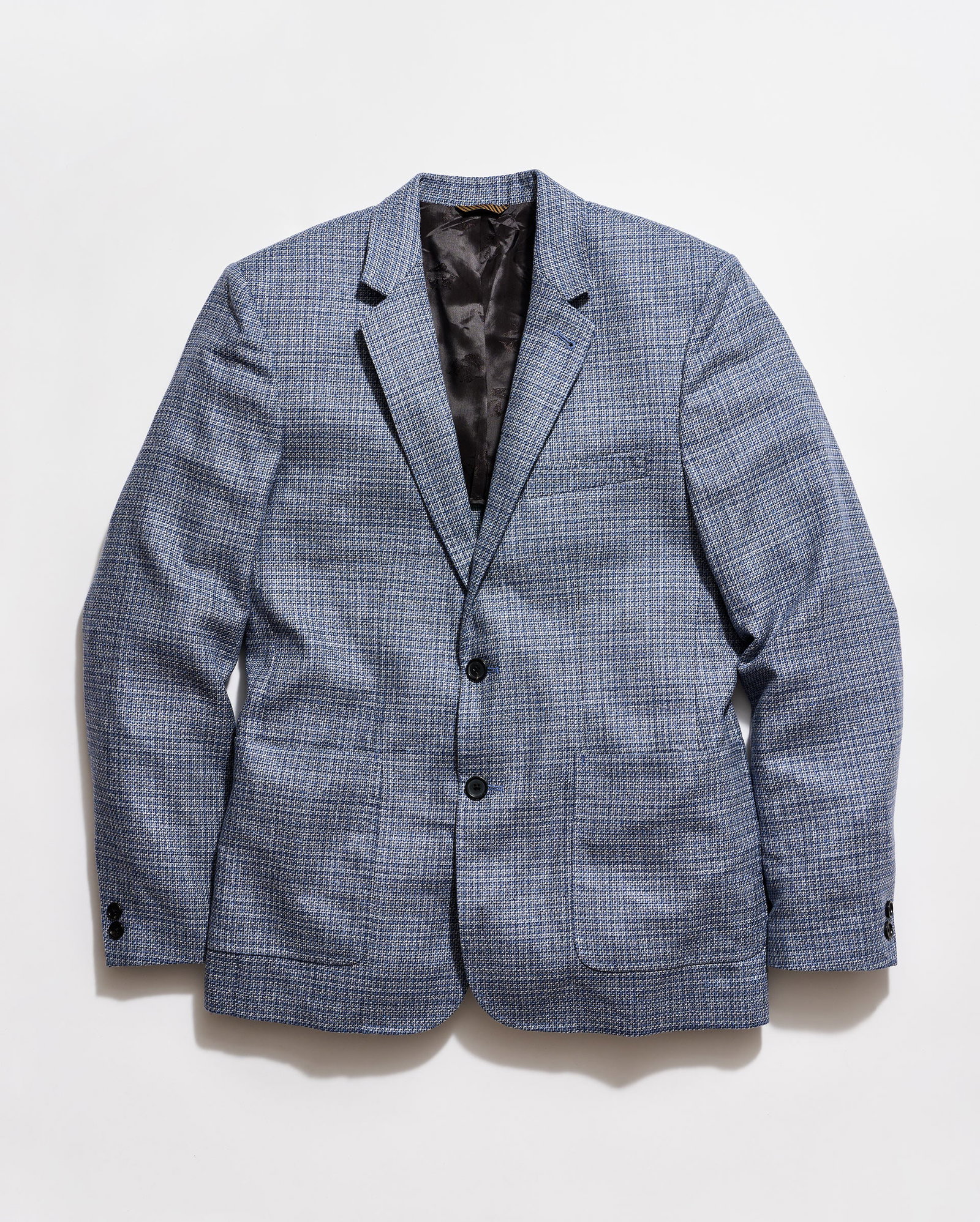 Image of Micro Plaid Silk Wool Walton Jacket