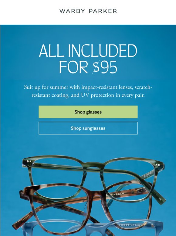 Summer eyewear starts at $95
