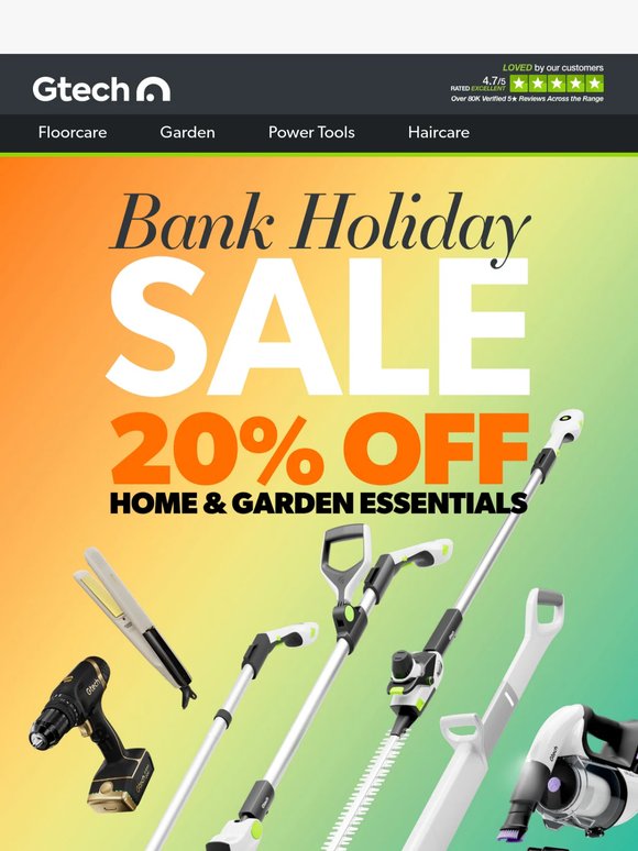 Bank Holiday Sale ends tonight!