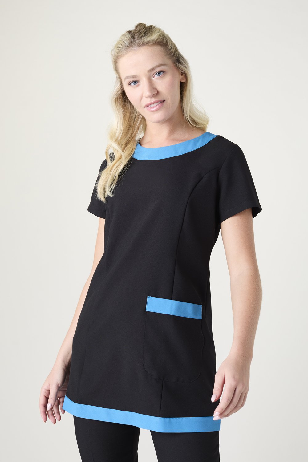 Image of SJ Women's Retro Tunic, Black/Teal