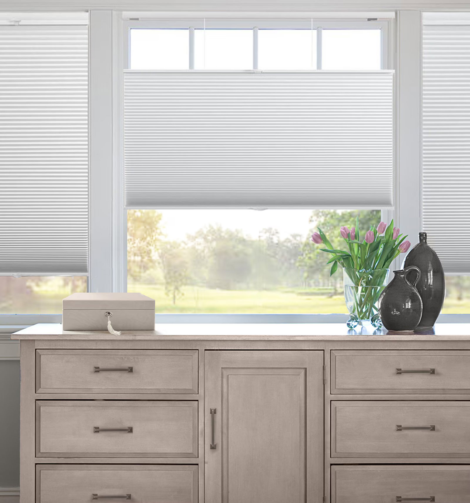 Blindsgalore® Cordless Top Down Bottom Up Cellular Shade