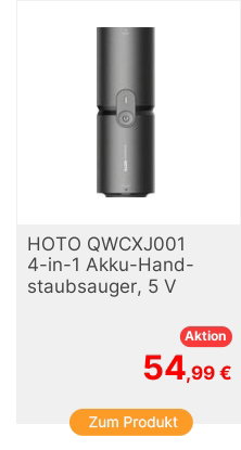 HOTO QWCXJ001 AkkuHandstaubsauger 5V