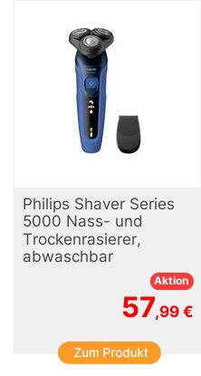 Philips S546617 Rasierer abwaschbar DunkelBlau matt