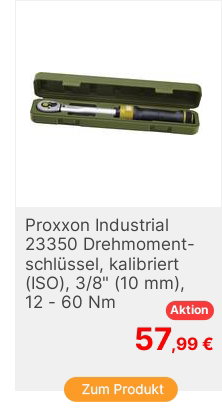 Proxxon Industrial 23350 Drehmomentschlssel kalibriert ISO 38 10 mm 12  60 Nm