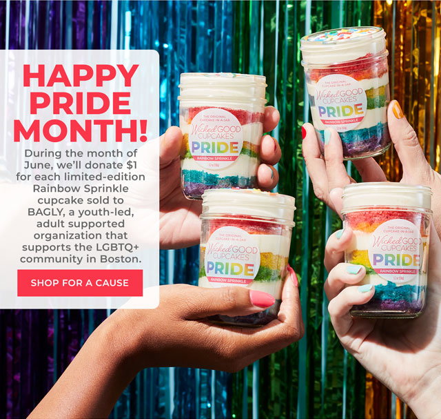Celebrate pride month with festive cupcakes
