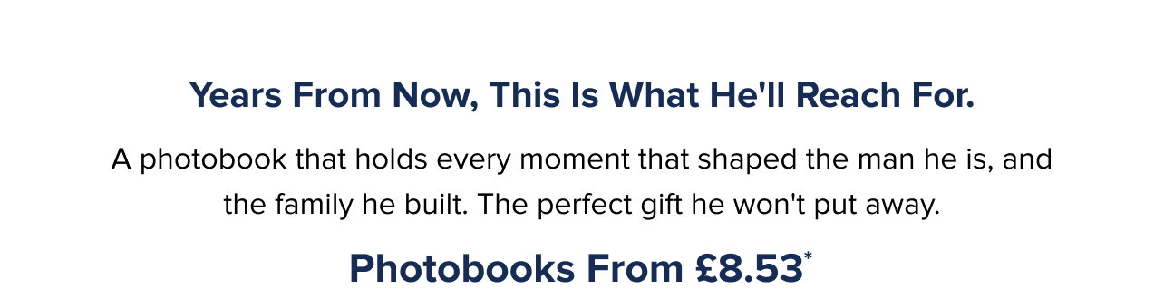 Father’s Day Photobook From £8.53*
