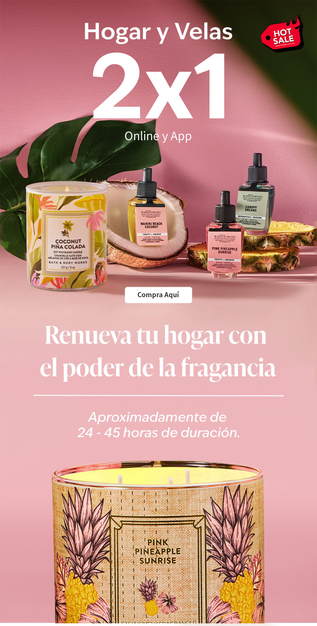 HOGAR Y VELAS 2X1