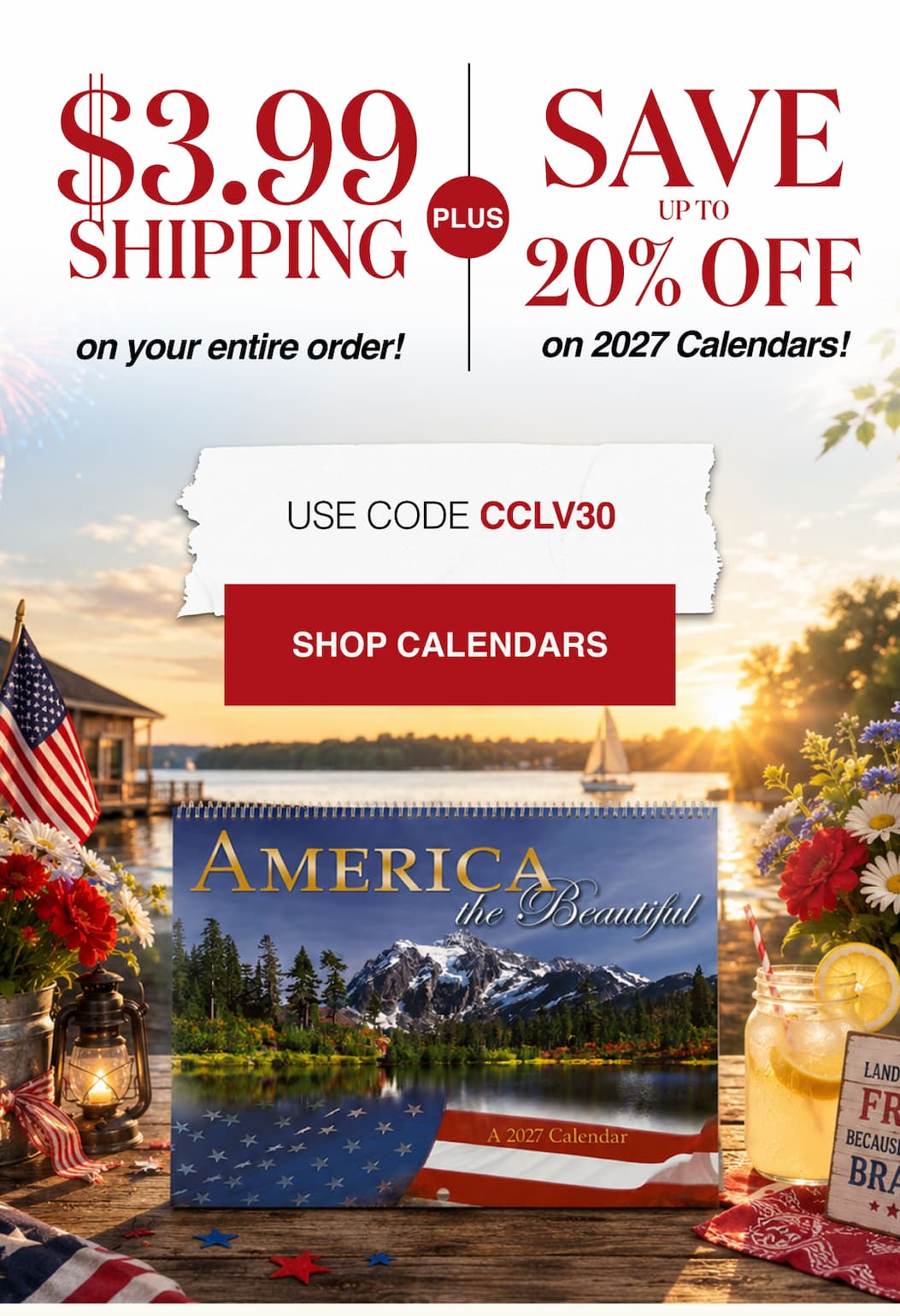2027 Calendar Preview $3.99 Shipping on your entire order! Plus Save up to 20% Off on 2027 Calendars