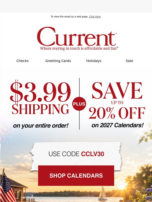 First Look at 2027 Calendars + $3.99 Shipping