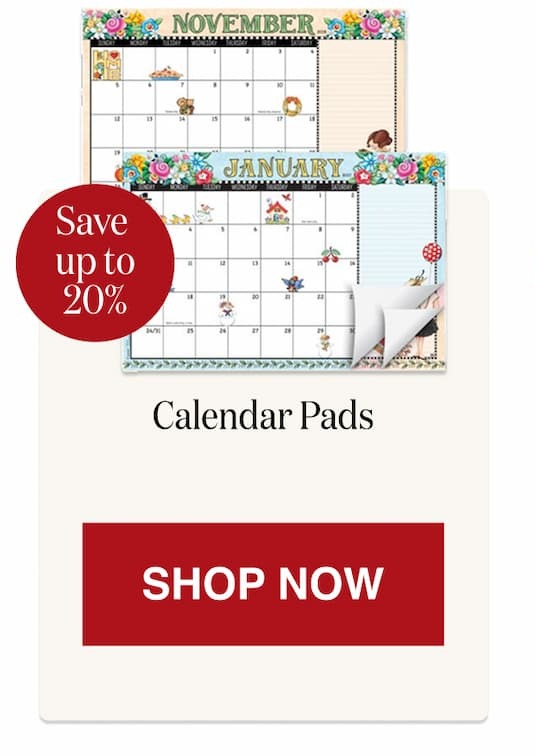 Calendar Pads [Click here to Shop Now]
