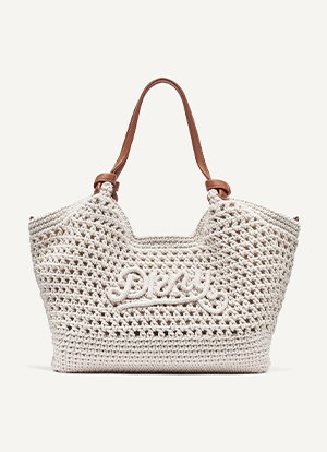 PAULA CROCHET LOGO MEDIUM COMMUTER TOTE