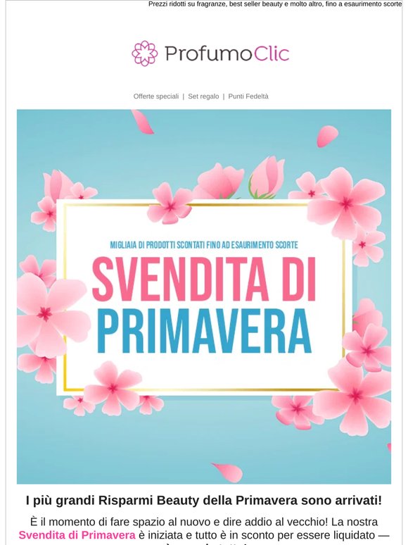 Svendita di Primavera: Inizia ora con Grandi Risparmi