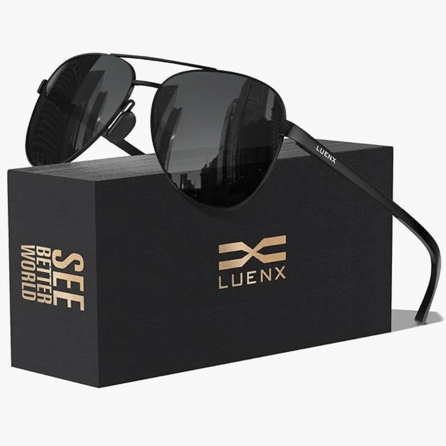 Aviator Sunglasses - Polarized UV Protection Stylish Shades for Driving and Outdoor Use