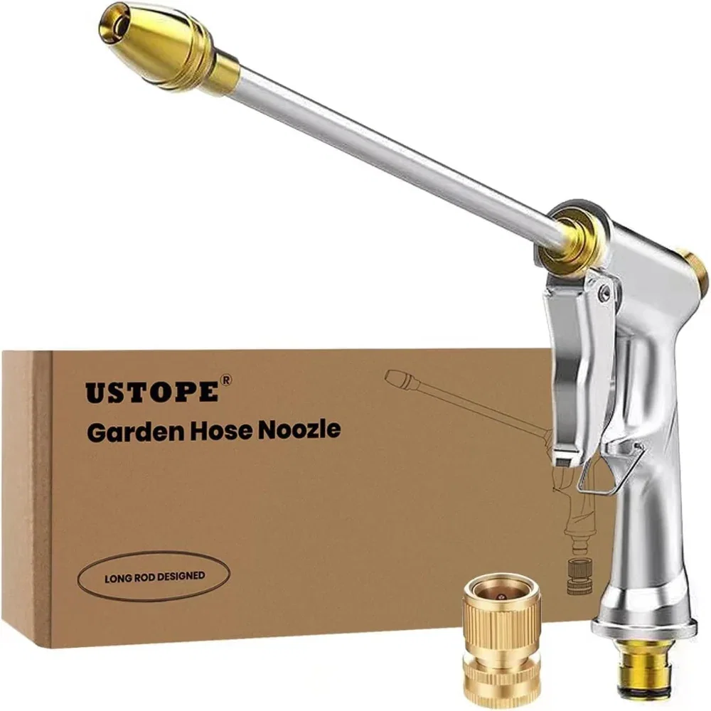 High Pressure Garden Hose - Nozzle Sprayer for Lawn Watering, Car Washing and Cleaning