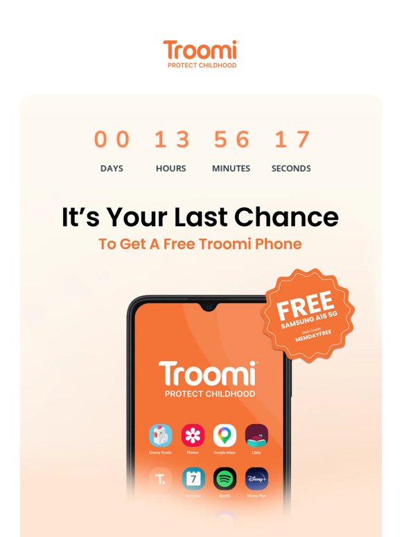 Your kid's first phone is on us.