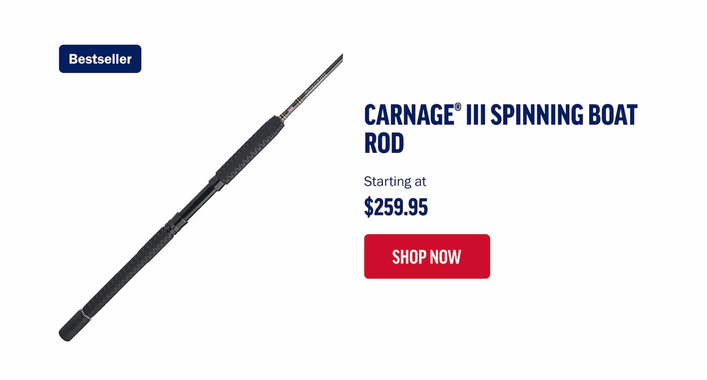 Carnage III Spinning Boat Rod