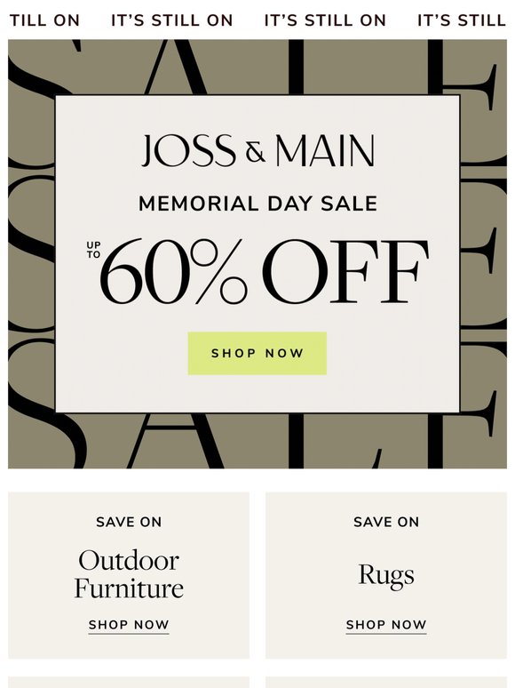 This is goodbye » up to 60% off outdoor furniture
