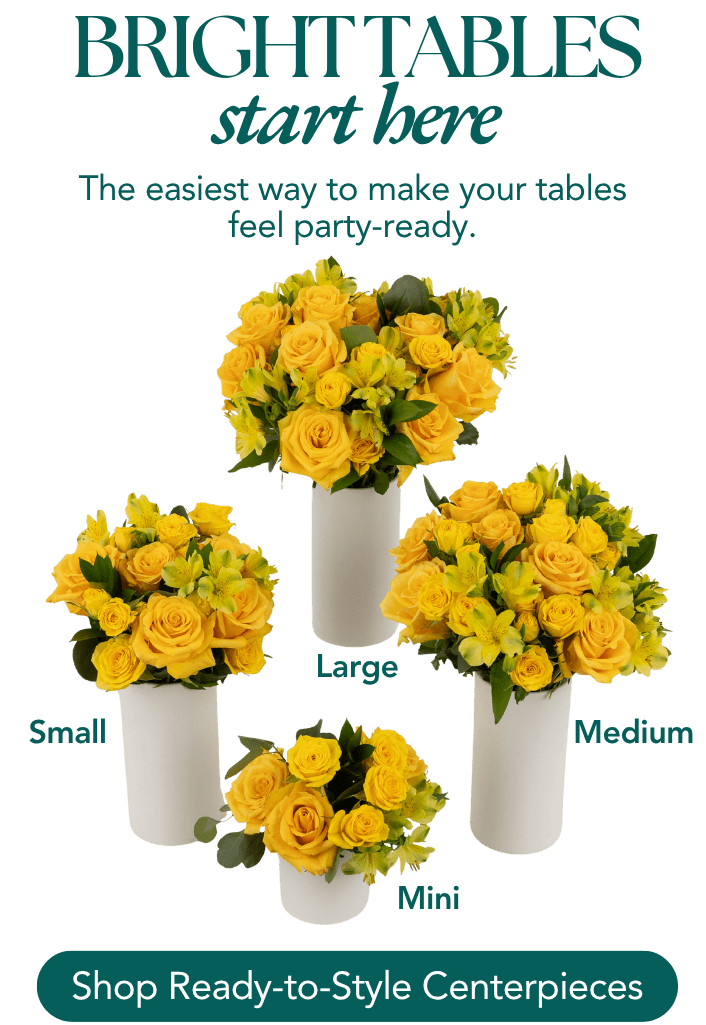 Hello Yellow Centerpieces