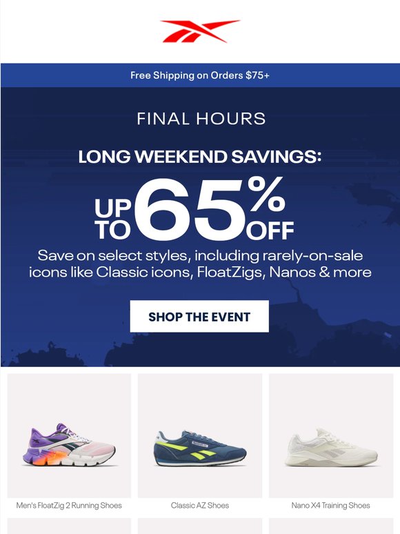 LAST CALL: Up to 65% Off