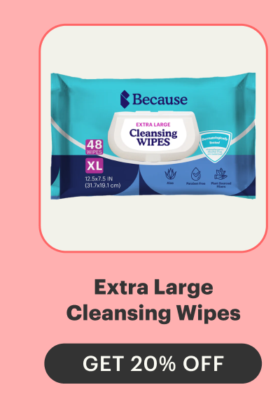 EXTRA LARGE CLEANSING WIPES