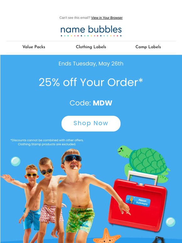 ⏰ Last call for 25% off this weekend