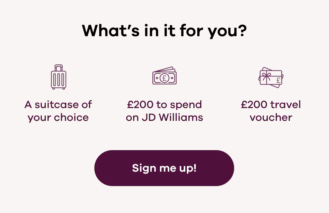 WIN a suitcase & everything in it!