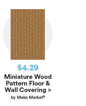Miniature Wood Pattern Floor & Wall Covering