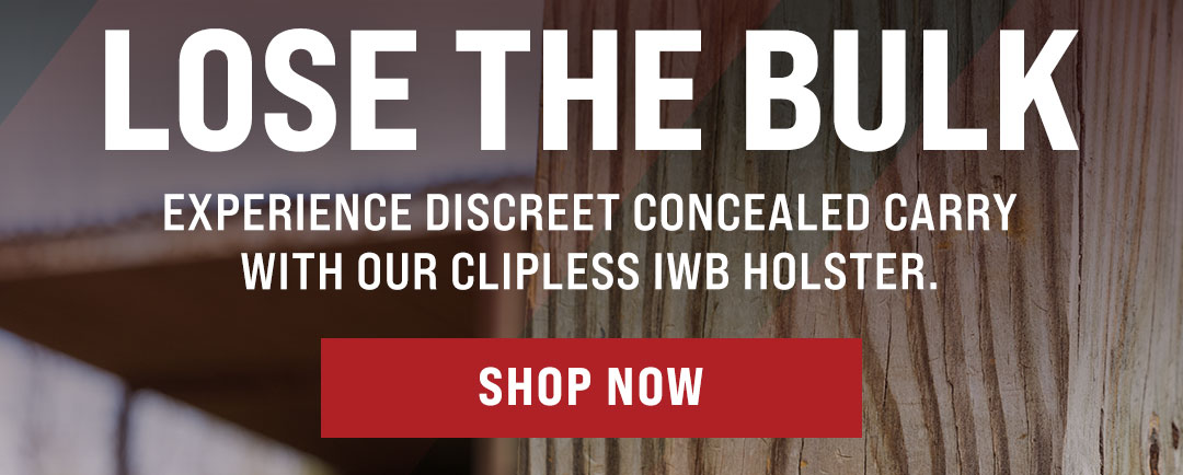 Lightweight and clipless IWB holster
