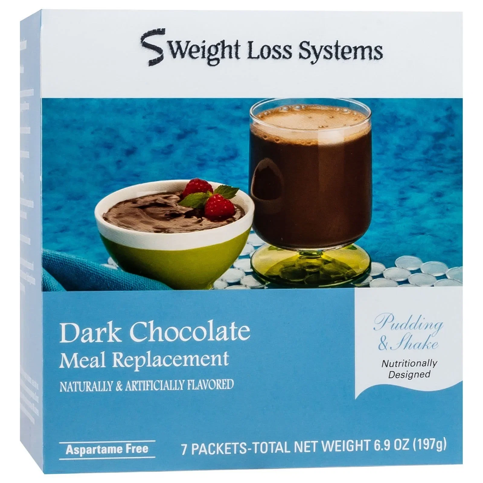 Image of Weight Loss Systems Pudding and Shake - Dark Chocolate - 7/Box