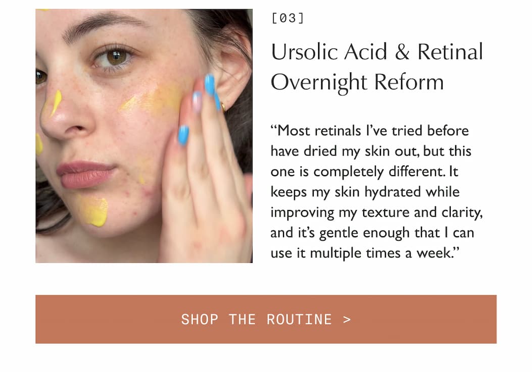 Ursolic Acid & Retinal Overnight Reform