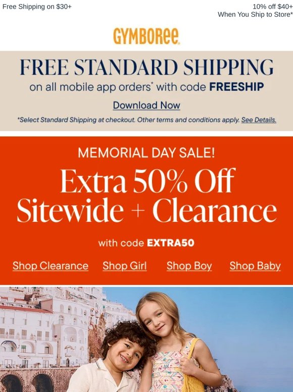 Final Hours for Extra 50% Off Everything + Clearance
