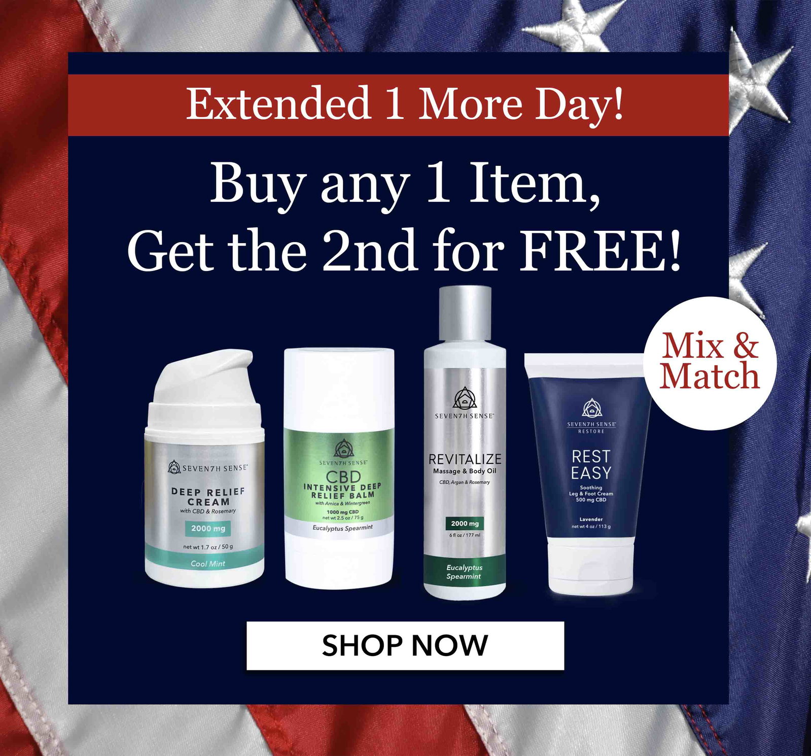 BOGO Free Sitewide Memorial Day Event. Discount automatically applied in cart. Lowest priced item(s) in cart will be free. Includes singles, multiples and bundles. While supplies last.