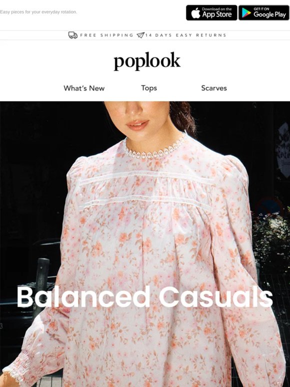 New In: Balanced Casuals