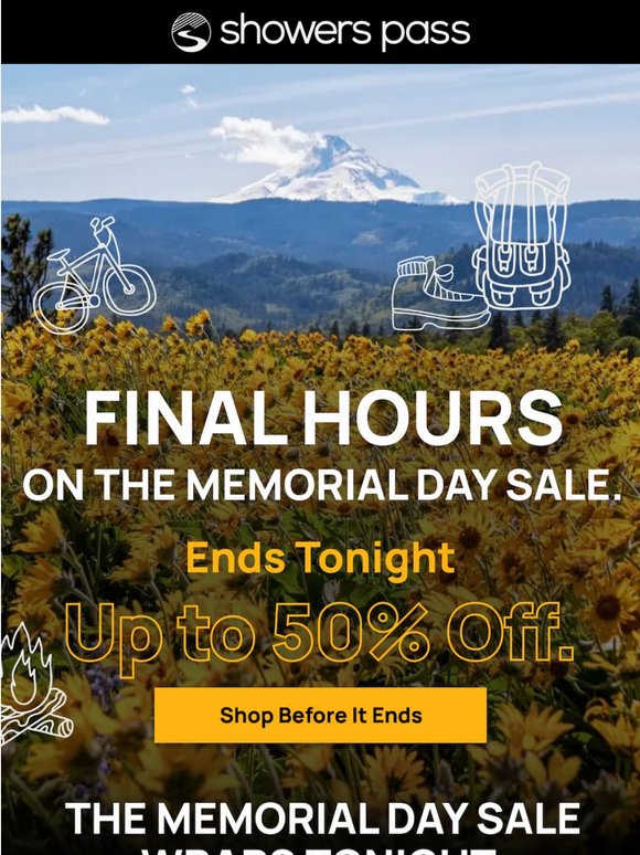 Up To 50% Off Ends At Midnight.