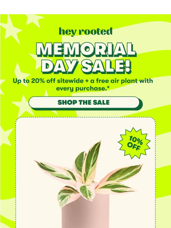 Good news! Memorial Day Sale Extended 🥳