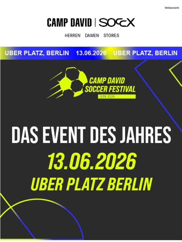 Das Event des Jahres: CAMP DAVID Soccer Festival 2026 ⚽