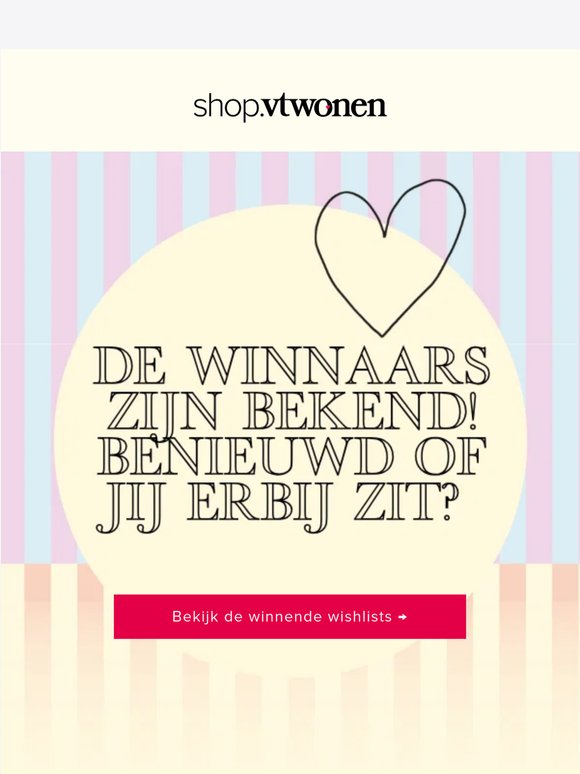Dit zijn de winnaars van het vtwonen WishlistWinWeekend!