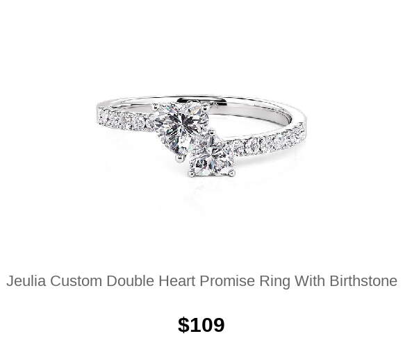 Classic Heart Twist Custom Promise Ring Sterling Silver
