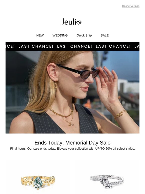 Ends Today: Memorial Day Sale