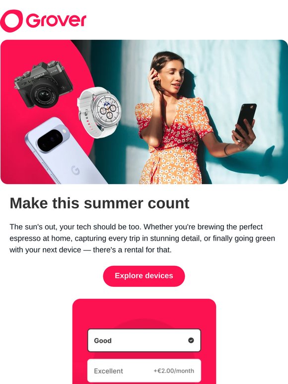 Your summer tech is here 🌻