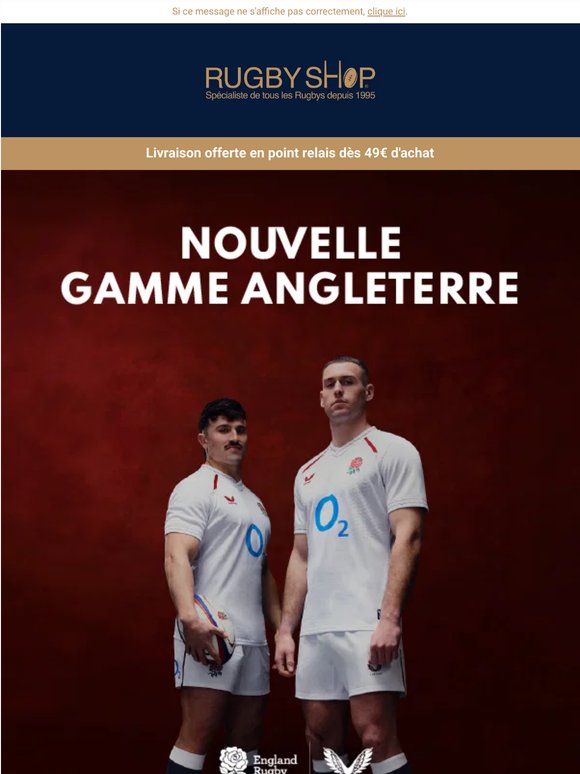 Nouveaux maillots Angleterre !