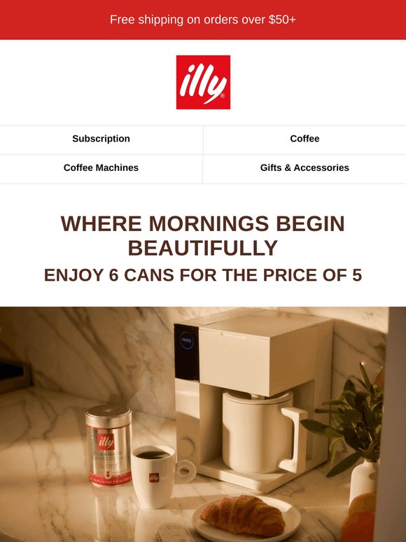 Buy 5 Coffees and Get 1 Complimentary